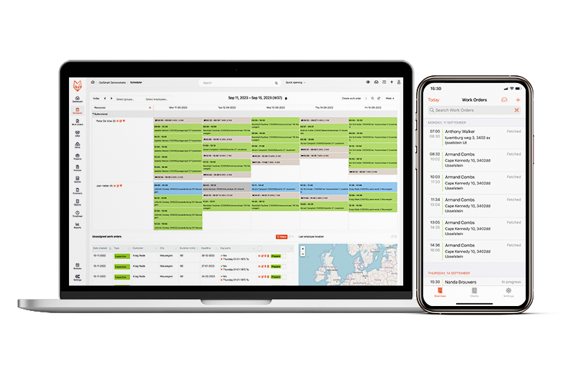 Digital Planboard MockUp Laptop Mobile ENG