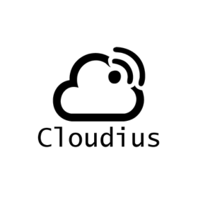 Cloudius logo zwart
