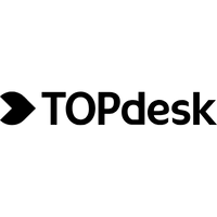 Logo zwart Topdesk
