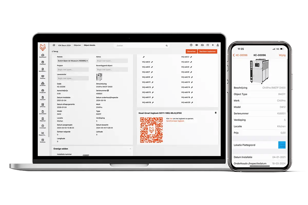 Objectbeheer LapTop + Mobile MockUp