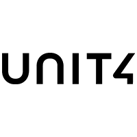 Partner logo zwart Unit4