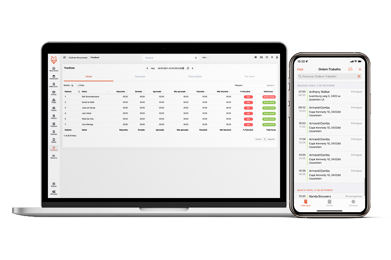 Timesheets MockUp Laptop Mobile PT