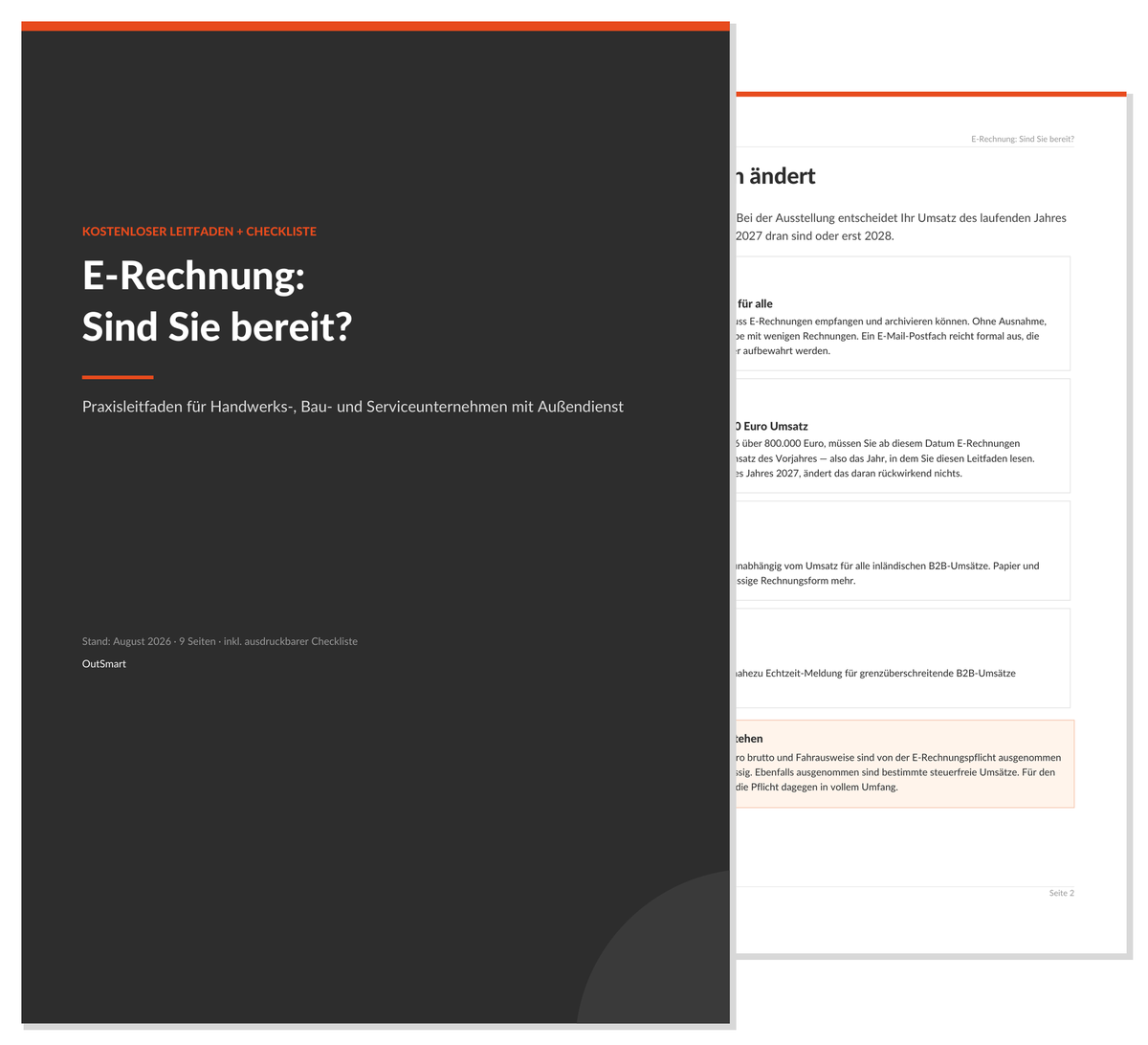 Kostenlose E-Rechnung Checkliste für Handwerksbetriebe
