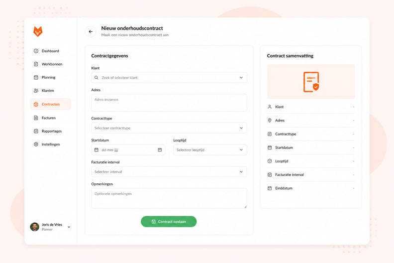 onderhoudscontract