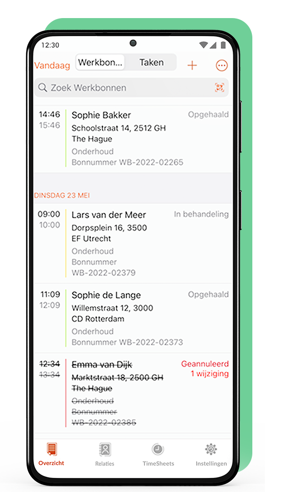 Equipments verwalten in der iOS OutSmart App