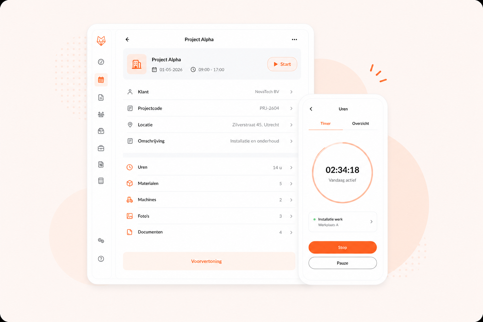 Project Dashboard OutSmart