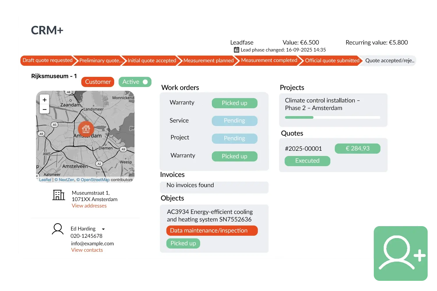 CRM+ visual