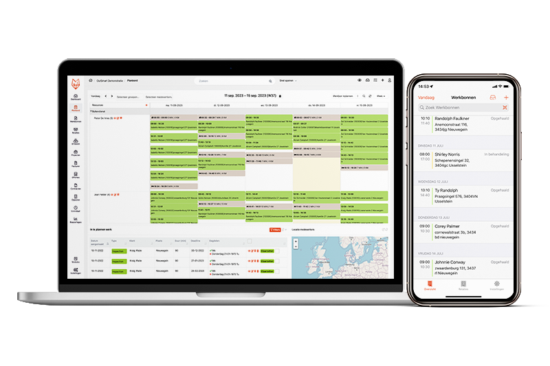 Digitaal planboard feature