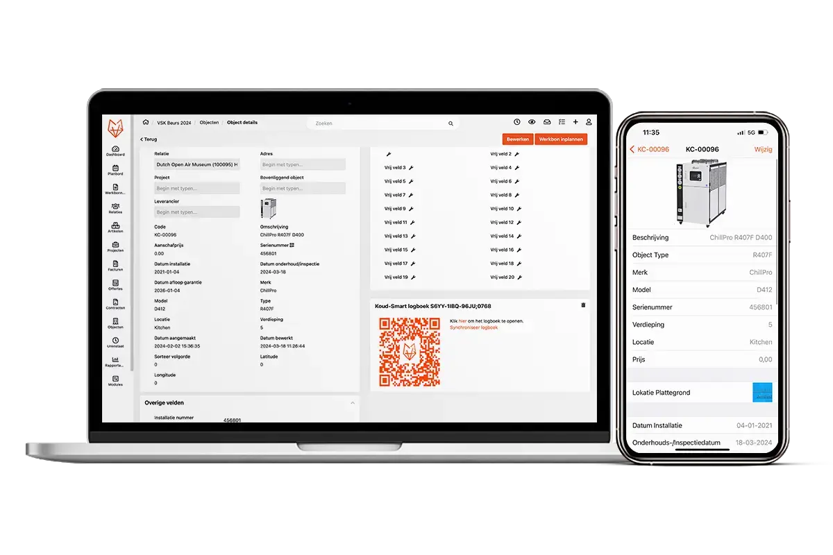 Objectbeheer LapTop + Mobile MockUp