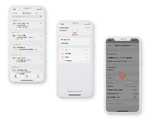 OutSmart App auf mehreren Bildschirmen