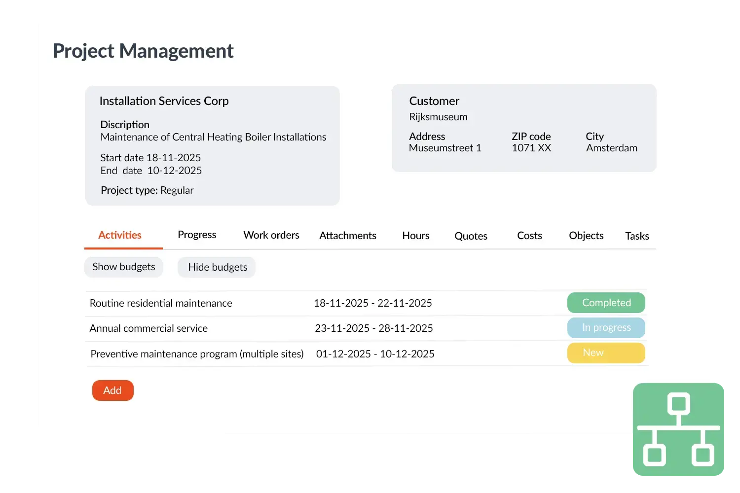 Projectbeheer visual